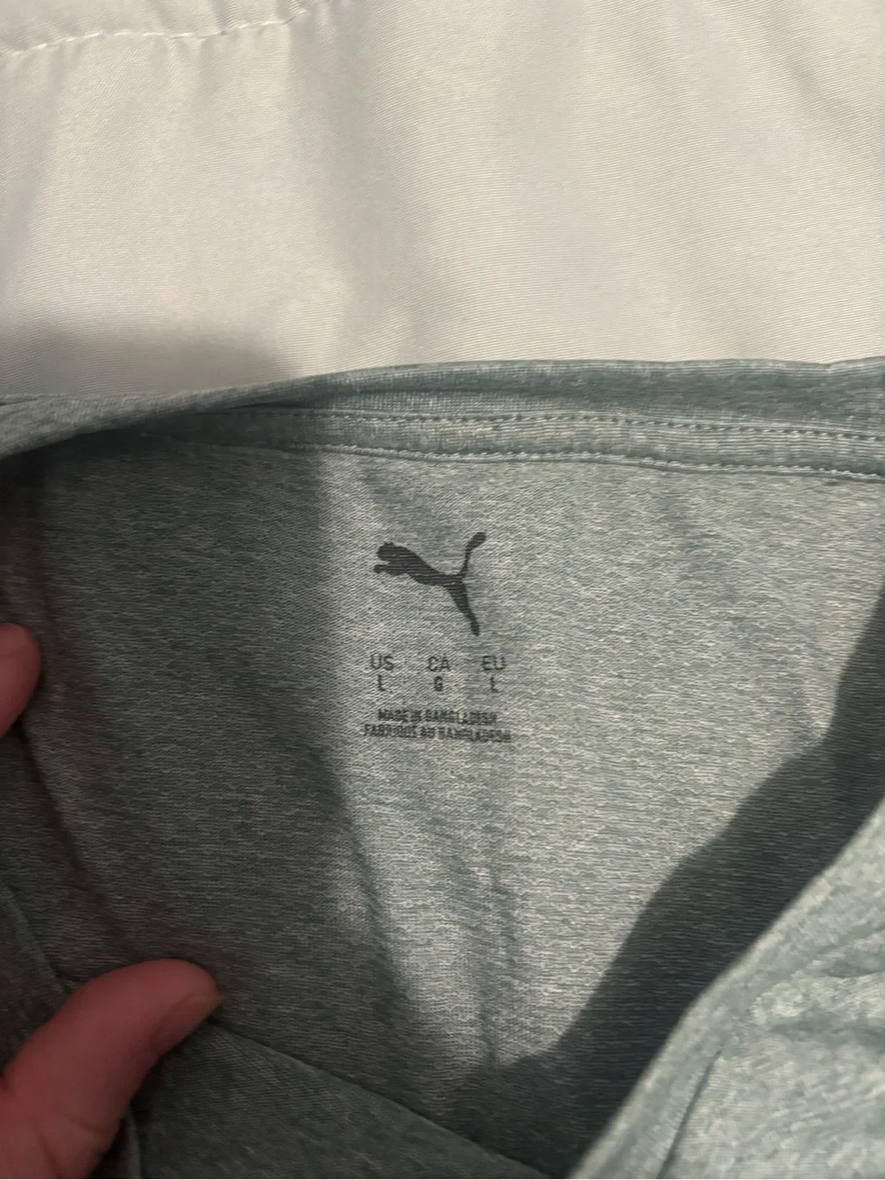 PUMA Girls' Lightweight Heather Gray Graphic Tee